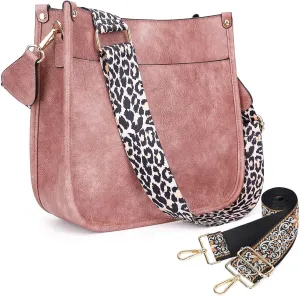 JONON Crossbody Bags for Women Trendy Vegan Leather Hobo Purses Shoulder Handbags With Wide Shoulder Strap
