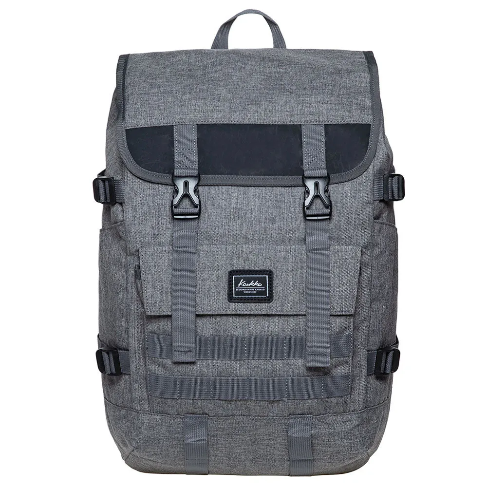 KAUKKO Casual Daypacks Multipurpose Backpacks, Outdoor Backpack, Travel Rucksack Grey(Linen)