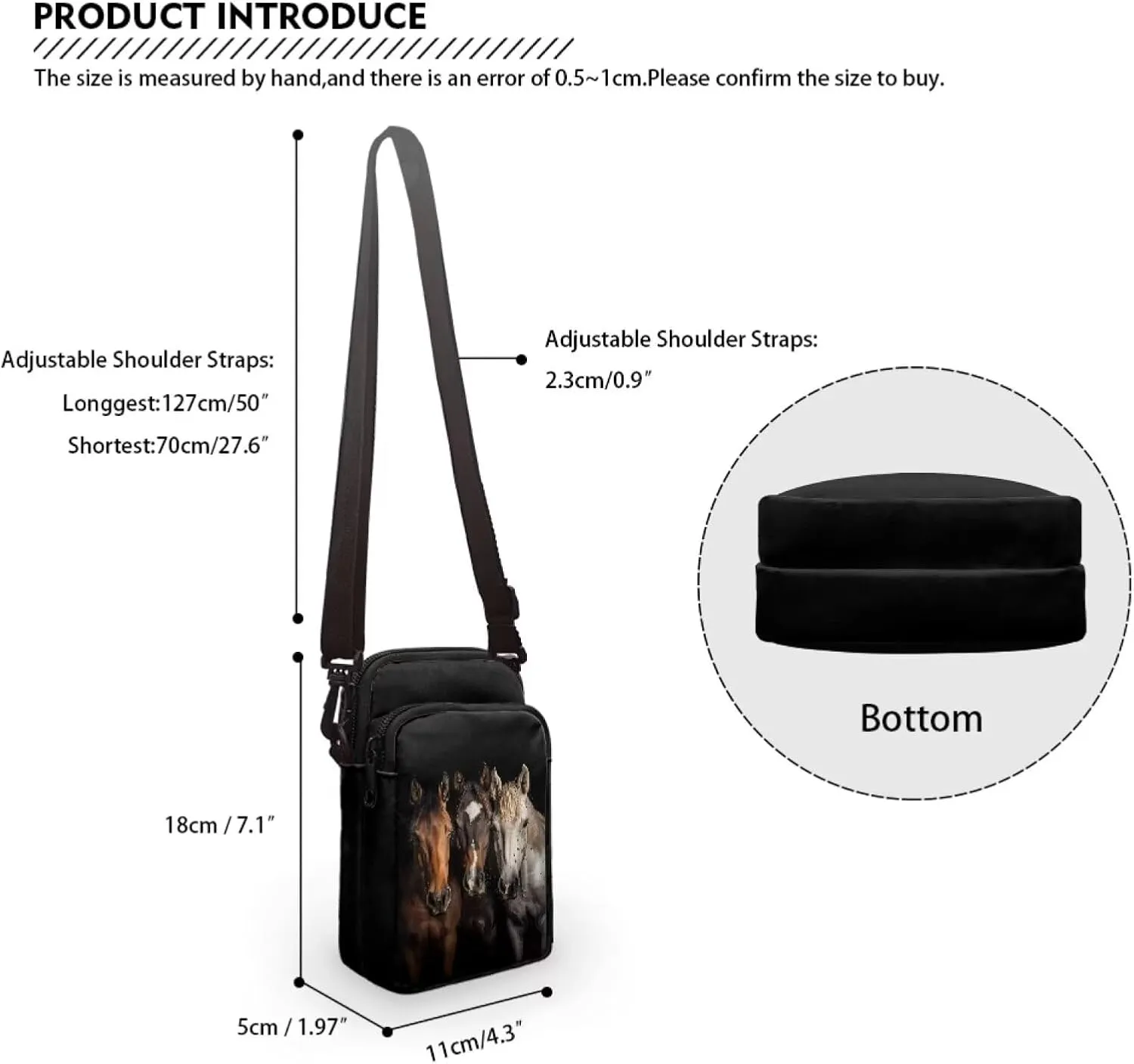 Kids Messenger Bag Small Crossbody Bags Shoulder Satchel Bags with Front Pocket