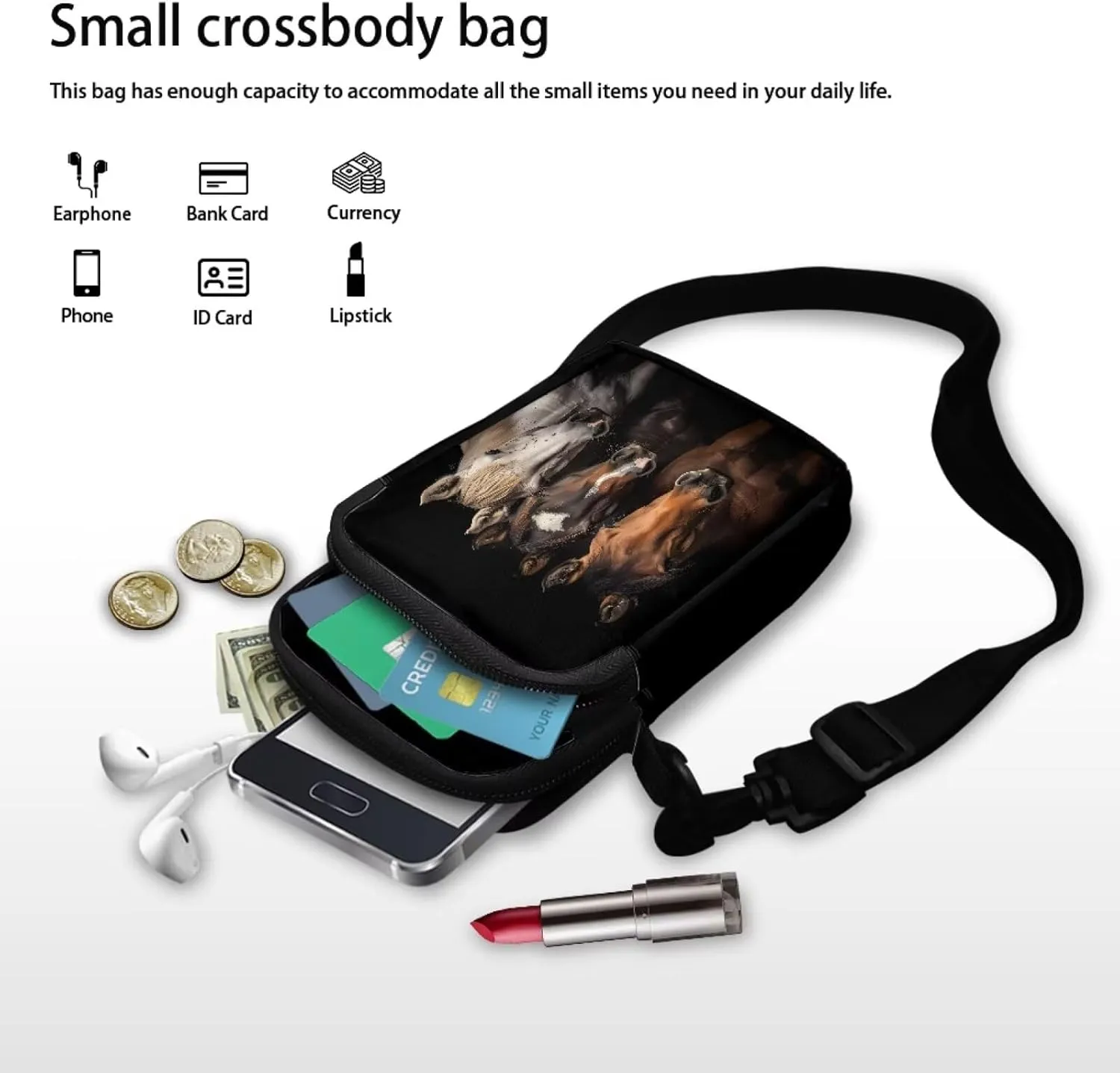 Kids Messenger Bag Small Crossbody Bags Shoulder Satchel Bags with Front Pocket