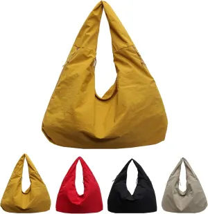 Large Capacity Tote Bags for Women, Women's Solid Color Textured Draped Tote Bag, Crossbody Hobo Bags Handbags Shoulder Bags