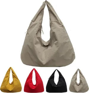 Large Capacity Tote Bags for Women, Women's Solid Color Textured Draped Tote Bag, Crossbody Hobo Bags Handbags Shoulder Bags