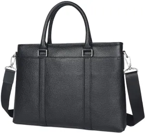 Leather Handmade Messenger Bags Men's Business Travel Briefcase Water Resistant Laptop Shoulder Bag Vintage