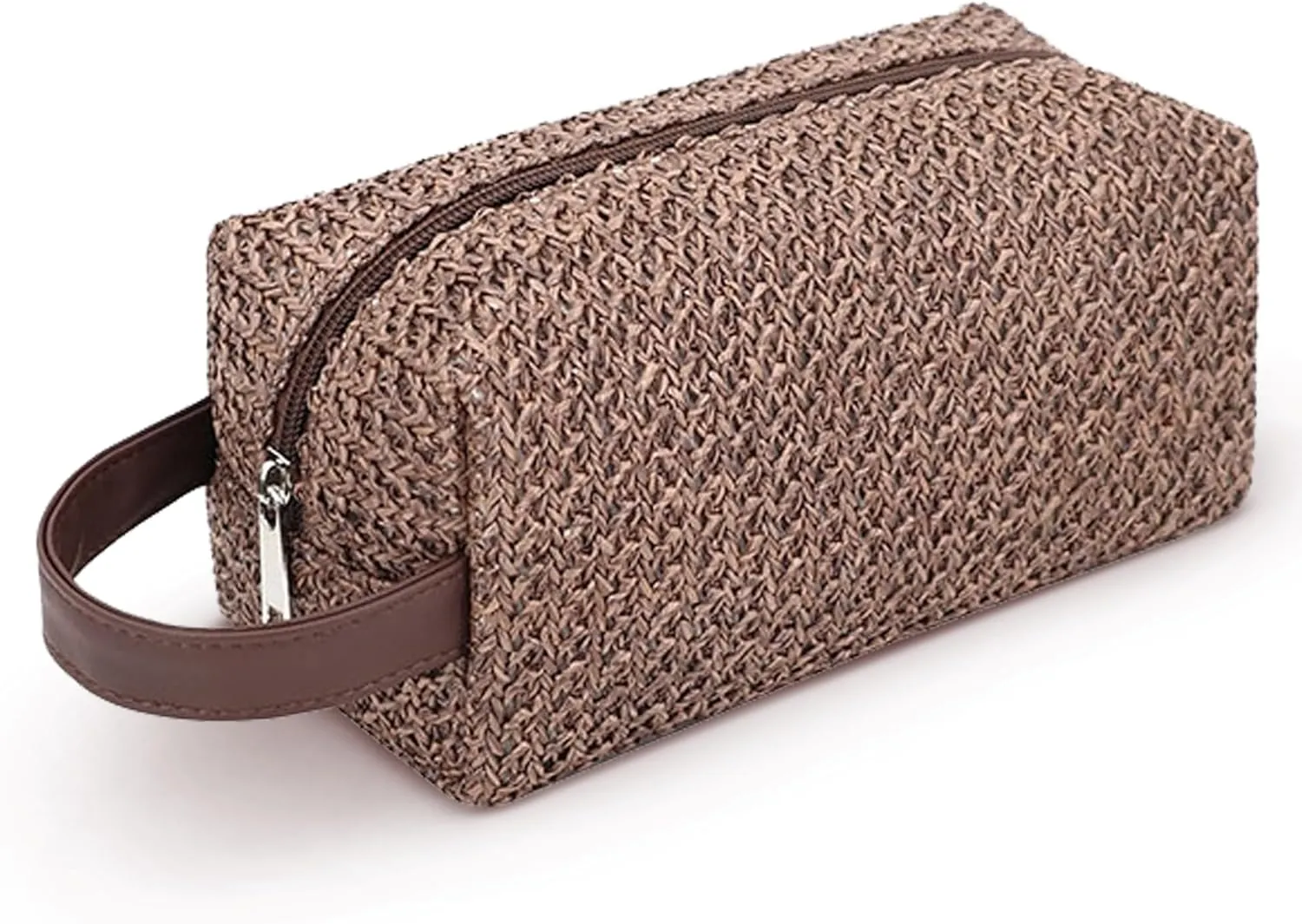 Makeup Bag Travel Essentials for Women  8 x 3.5 x 3.5 Inch Travel Toiletry Bag Makeup Pouch  Waterproof Zipper Pouch Cosmetic Organizer  Compact and Chic Skin Care Organizer