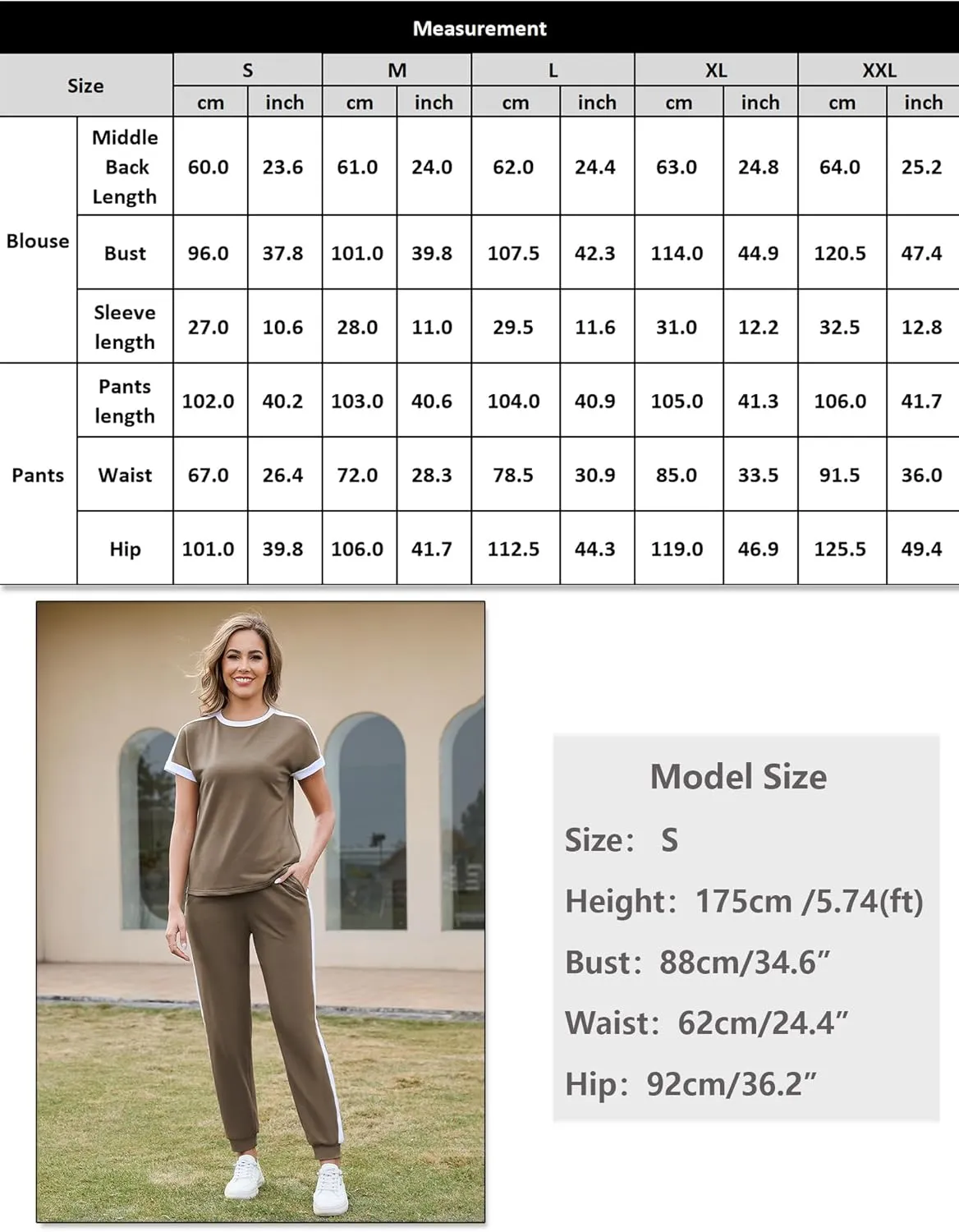 Marvmys Women Short Sleeve Tracksuit Set 2 Piece Sweat Set Outfits Color Block Jogging Suits with Pockets