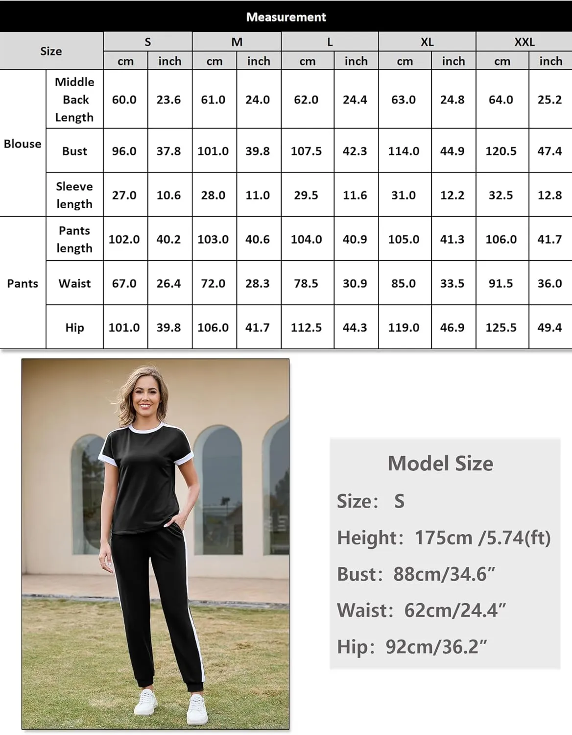 Marvmys Women Short Sleeve Tracksuit Set 2 Piece Sweat Set Outfits Color Block Jogging Suits with Pockets
