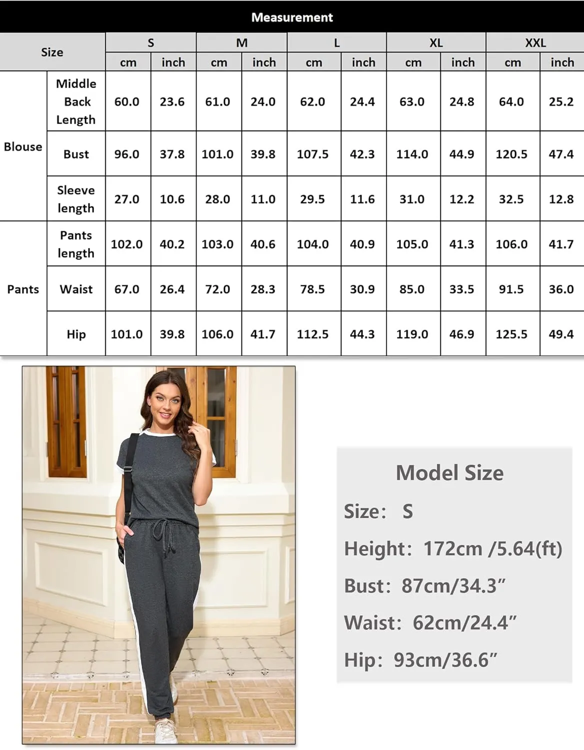 Marvmys Women Short Sleeve Tracksuit Set 2 Piece Sweat Set Outfits Color Block Jogging Suits with Pockets