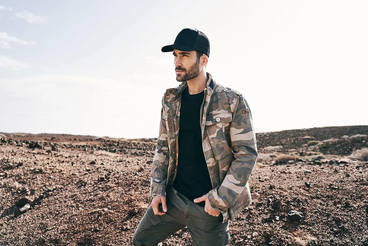 Men Military Coat