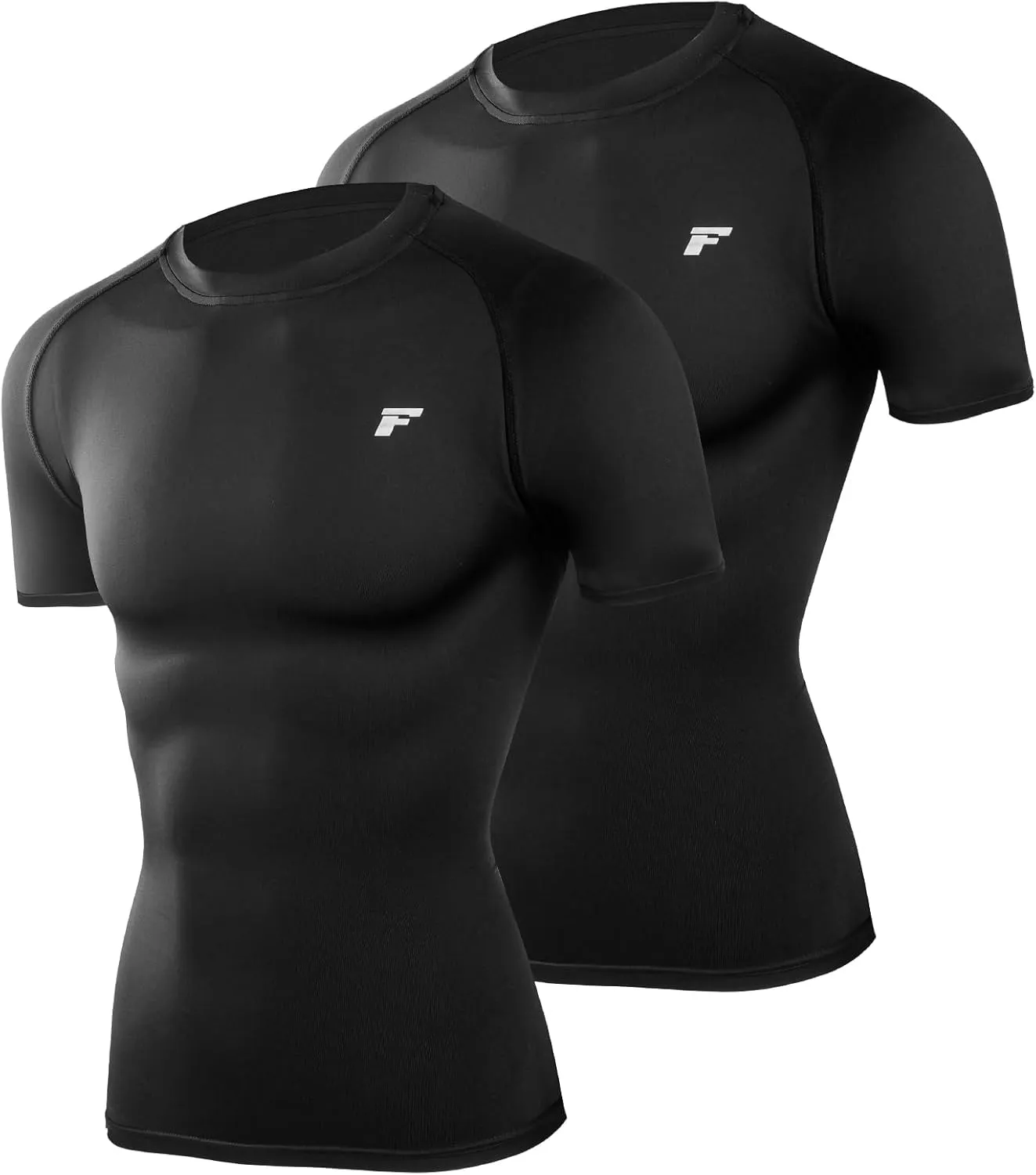 Men's Compression Quick Dry Short Shirts UPF 50  UV Sun Protection Workout Undershirts Weatherproof Rash Guard