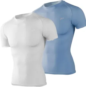 Men's Compression Quick Dry Short Shirts UPF 50  UV Sun Protection Workout Undershirts Weatherproof Rash Guard