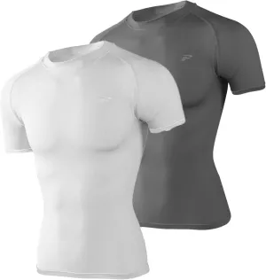 Men's Compression Quick Dry Short Shirts UPF 50  UV Sun Protection Workout Undershirts Weatherproof Rash Guard
