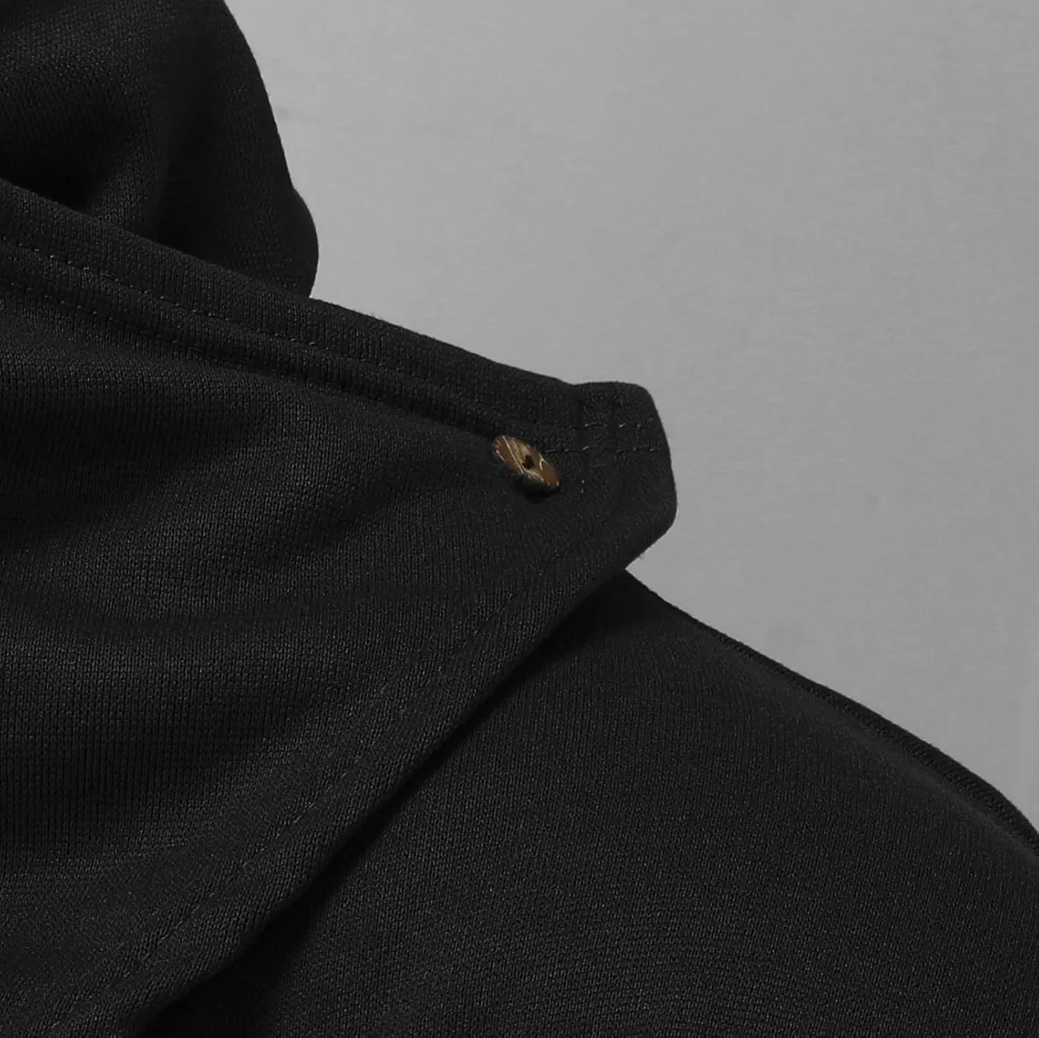 Mens Poncho Hooded Cape Cloak Fashion Irregular Hem Hoodie Pullover Overcoat Solid Color Loose Fit Cardigan Jacket