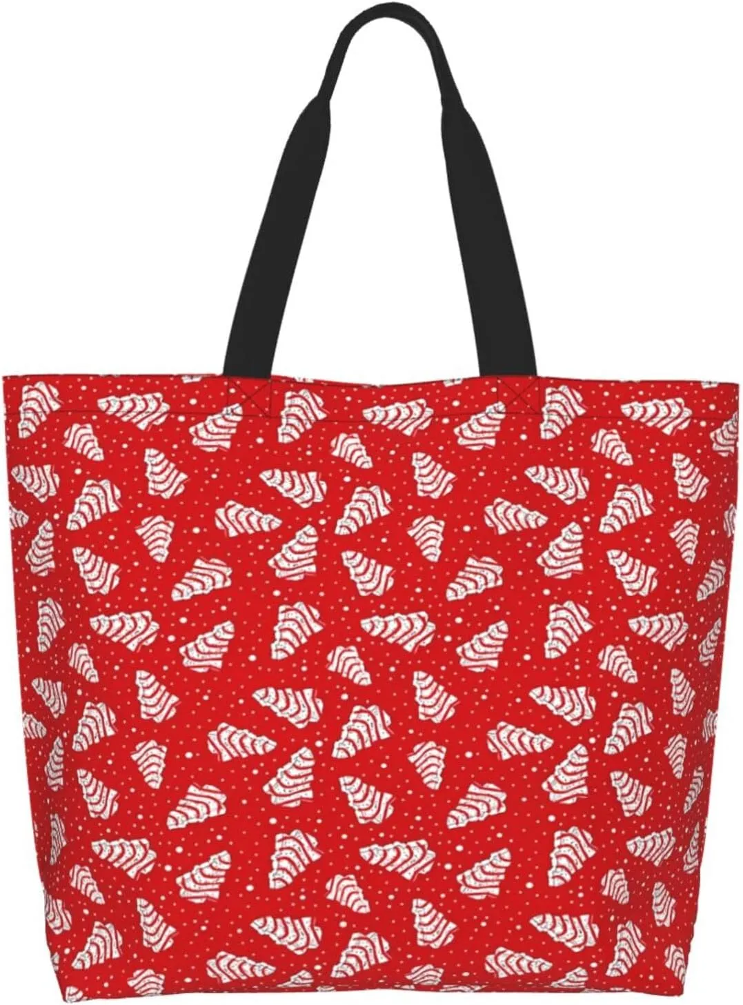 Merry Christmas Winter Tree Women's Tote Bag Large Capacity Single Shoulder Bags Handbag for Shopping Work
