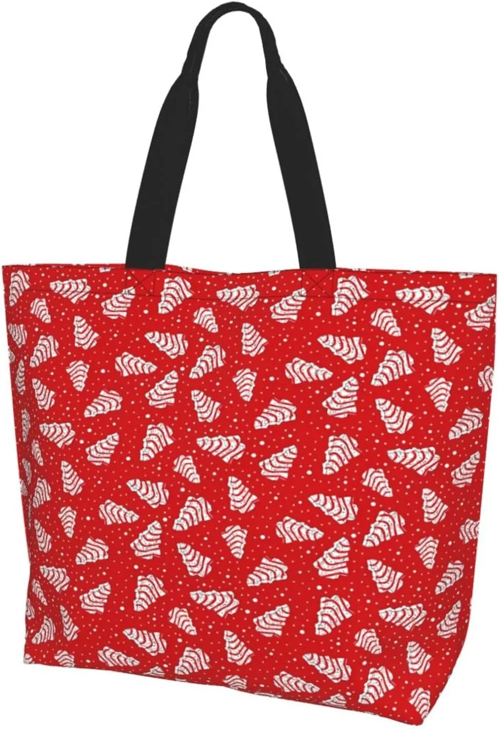 Merry Christmas Winter Tree Women's Tote Bag Large Capacity Single Shoulder Bags Handbag for Shopping Work