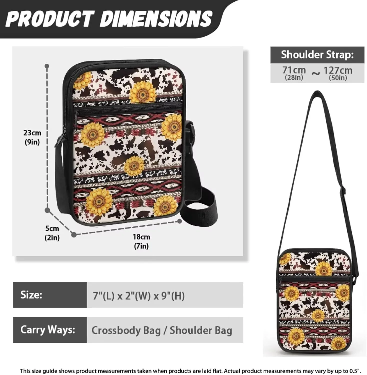 Messenger Bags for Travel Crossbody Shoulder Bags with Pockets Custom Satchel Bag for Phone