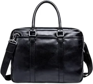 Messenger Bags Men's Business Office Briefcase Leather Handbag Computer Laptop Tote Male Large Casual Black Shoulder Bags