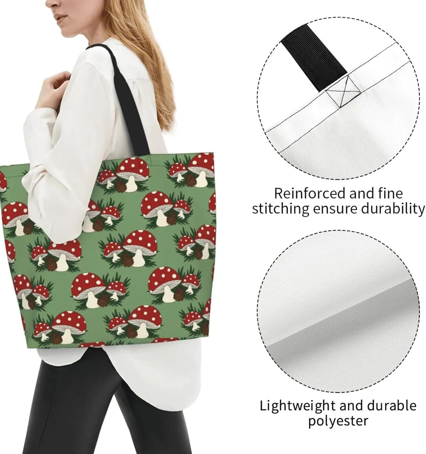 Mexico Mexican Eagle Flag Women's Tote Bag Large Capacity Single Shoulder Bags Handbag for Shopping Work