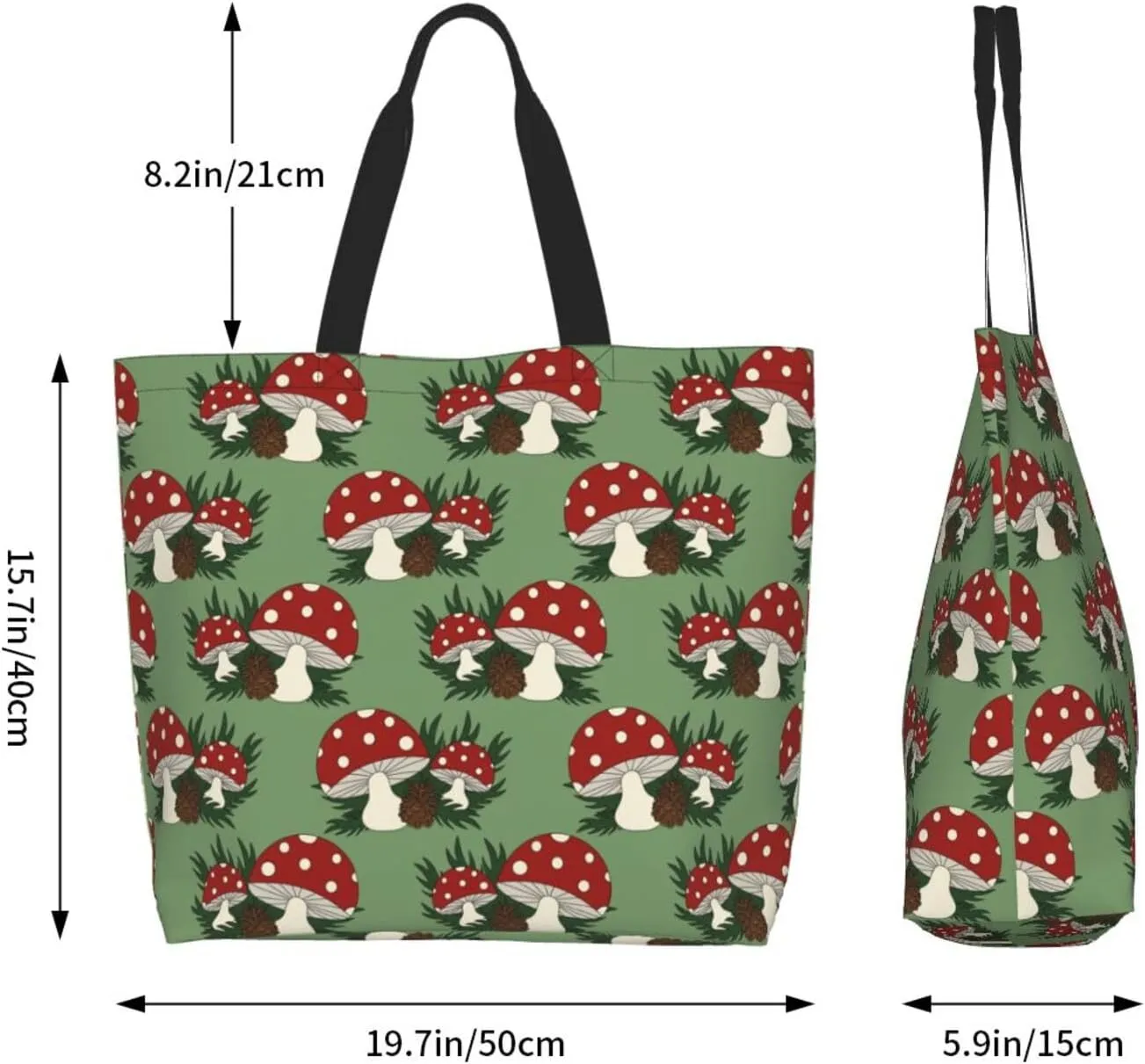 Mexico Mexican Eagle Flag Women's Tote Bag Large Capacity Single Shoulder Bags Handbag for Shopping Work