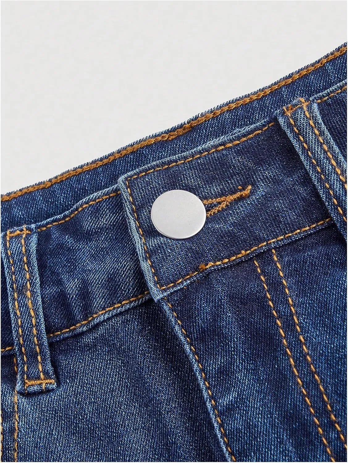 Milumia Women's Bow Knot High Waist Denim Skirt Bodycon Casual Jean Skirts