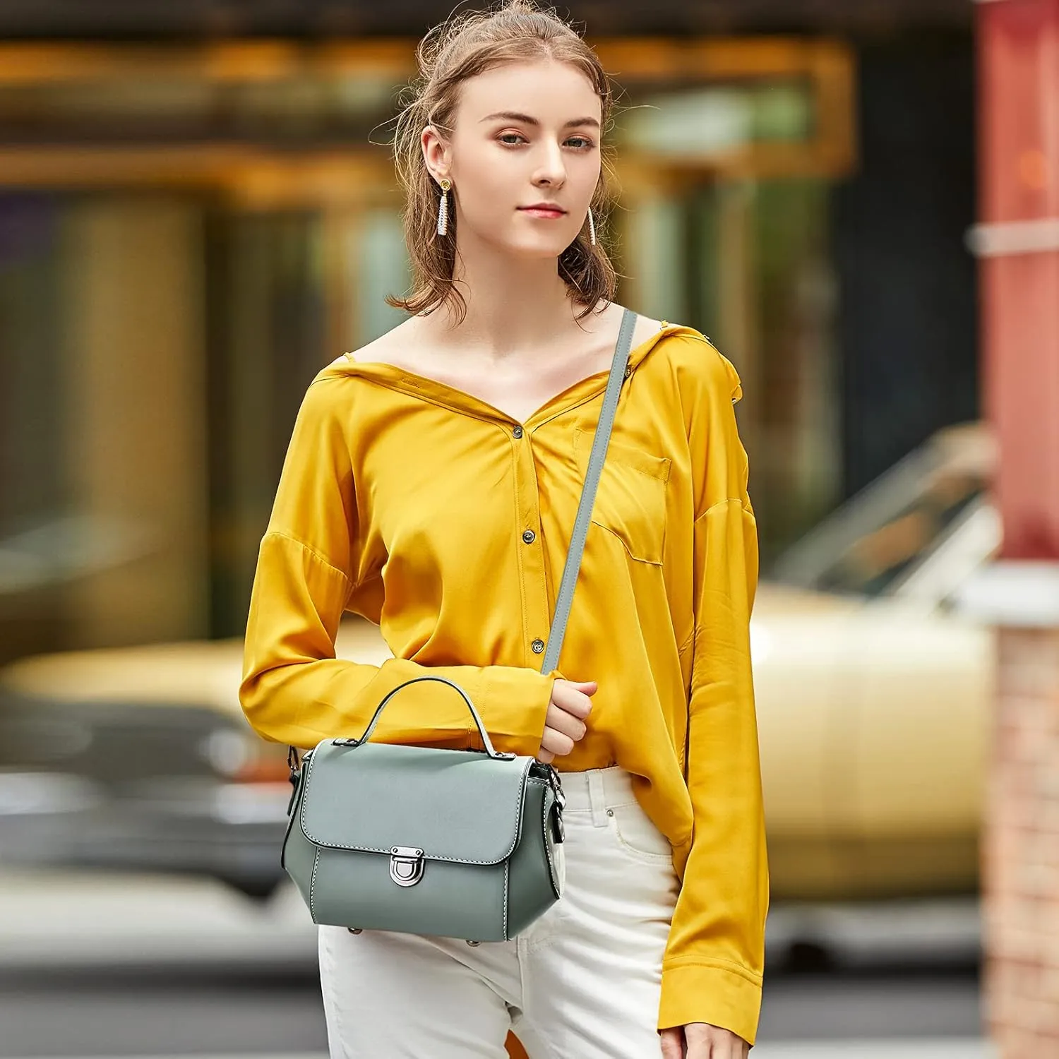 NICOLE & DORIS Small Handbags Crossbody Bag for Women Elegant Shoulder Bag PU Leather Ladies Messenger Bags Satchel Bag