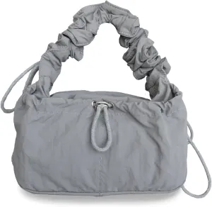 Nylon Crescent Bag Hobo Handbags Ruched Shoulder Bag Adjustable Strap Lightweight Casual Sling Bag Travel Tote Bags for Women