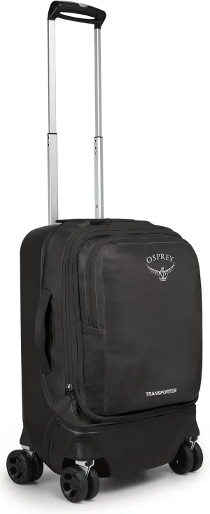 Osprey Transporter Hybrid Carry On Luggage, 4 Spinner Wheels, 22"/36L, Black