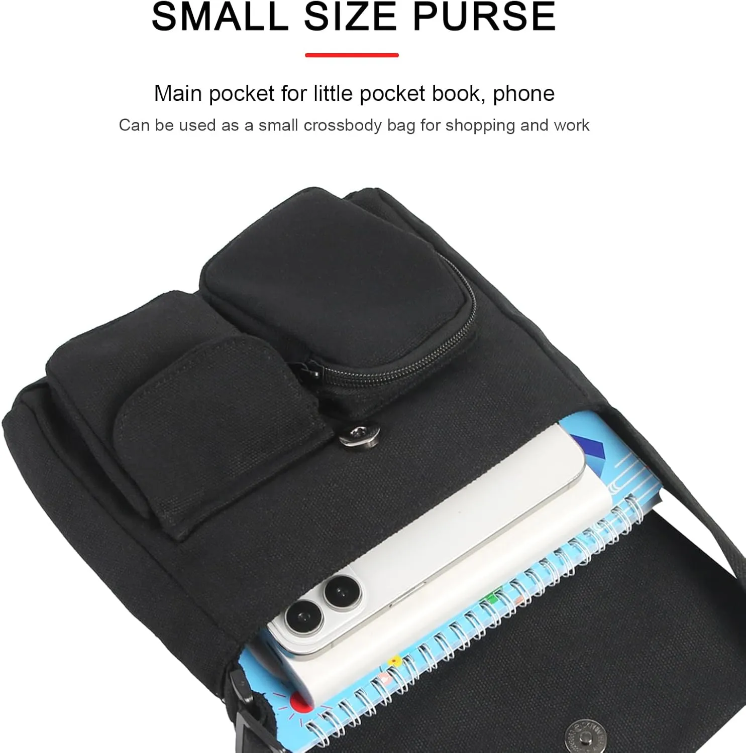 Phaoullzon Kawaii Crossbody Bag Cute Messenger Bags Canvas Shoulder Purse Gifts for Teens