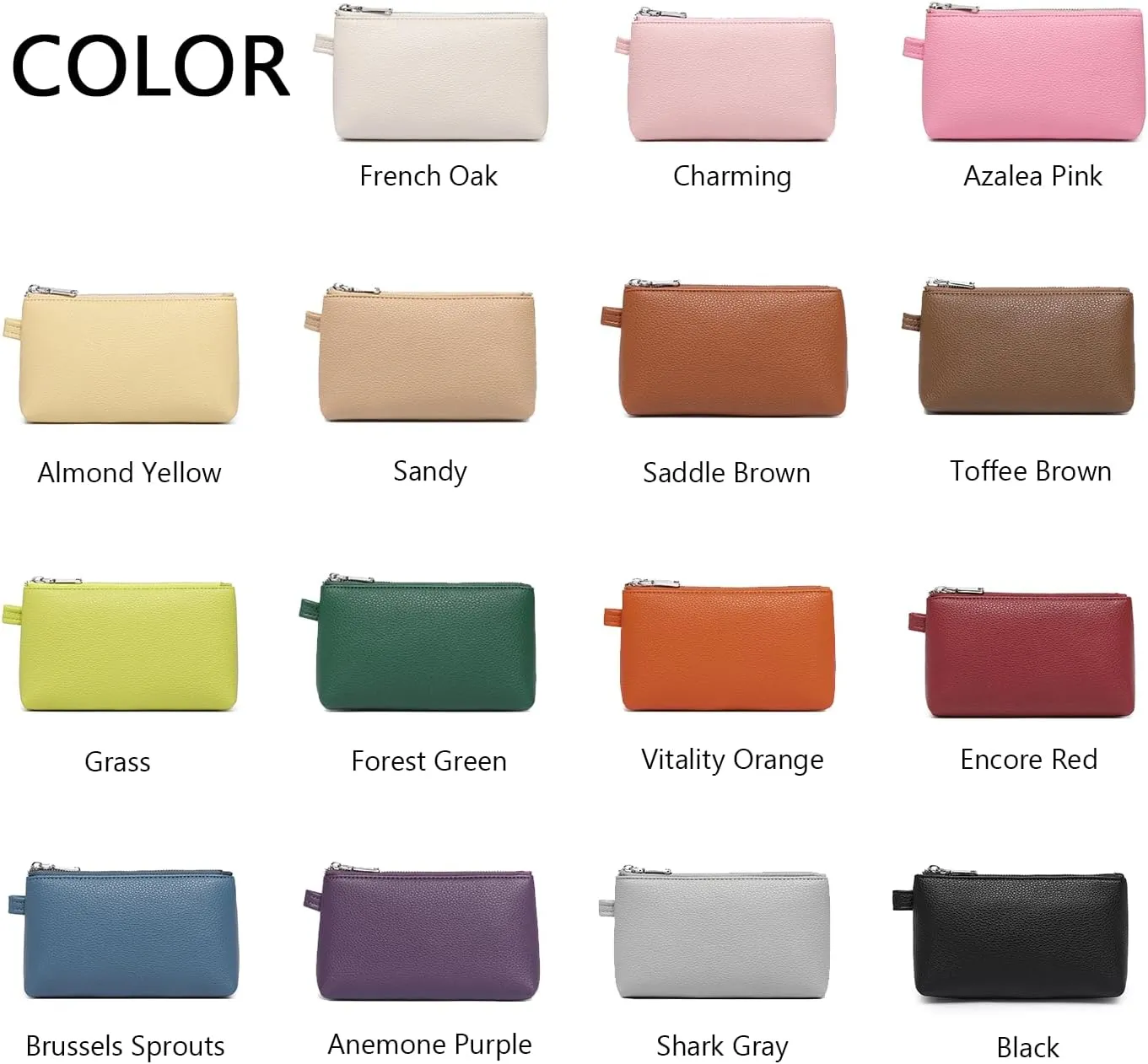 PU Leather Makeup Simple and Convenient Handbag Small Exquisite Storage Bag (Pu/Saddle Brown)