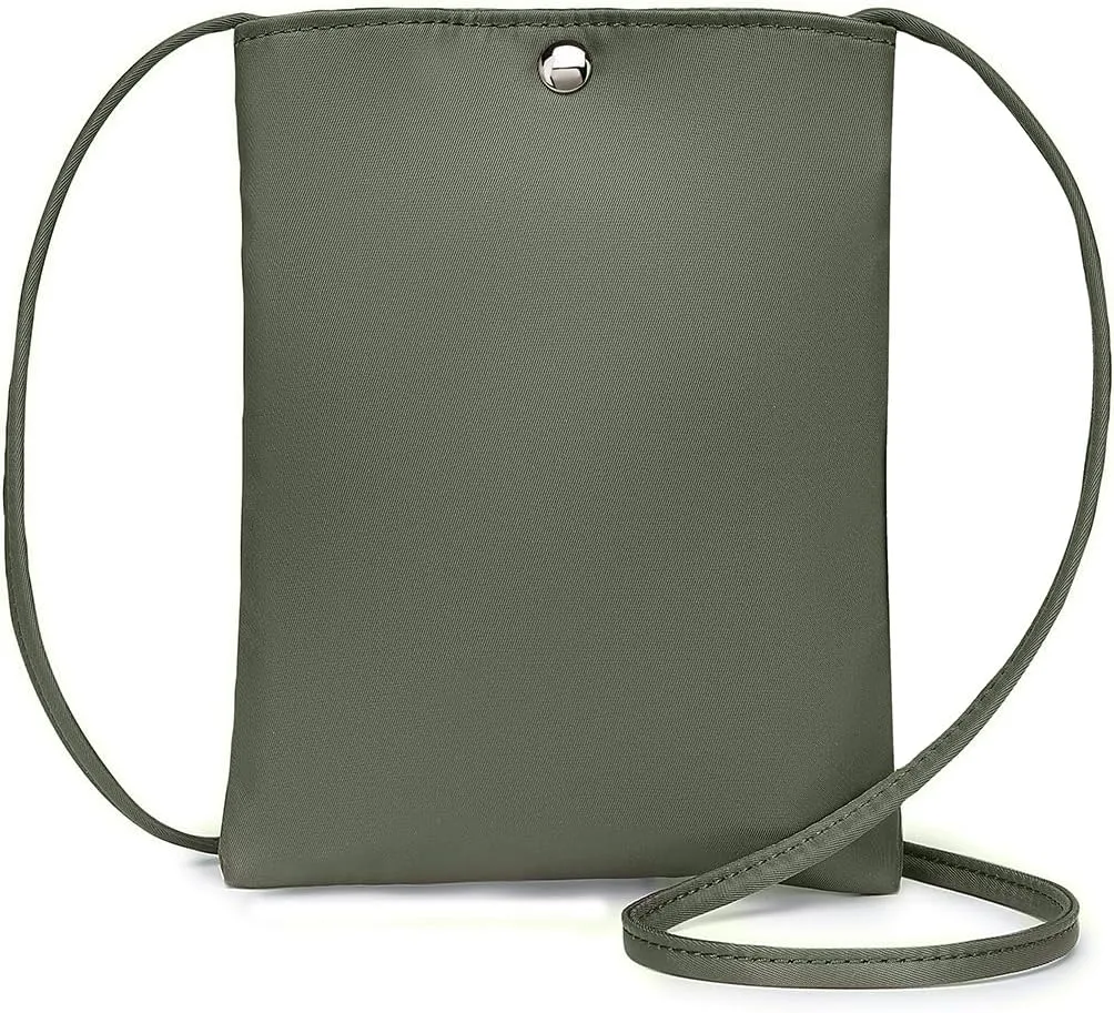 Pure Nylon Mobile Phone Bag Mini Cloth Bag ins Style Japanese Simple and Versatile Messenger Small Square Bag