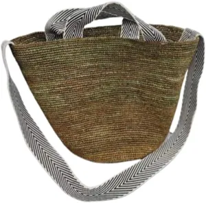 Raffia Straw Woven Handbag Shoulder Crossbody Bucket Bag Beach Vacation Hobo Versatile Crochet Large Capacity Chic Summer