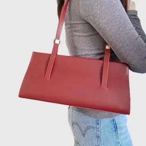 Retro Genuine Leather Handbag for Women Armpit Shoulder Crossbody Bag Vintage Clutch Minimalist Versatile,chic Stylish