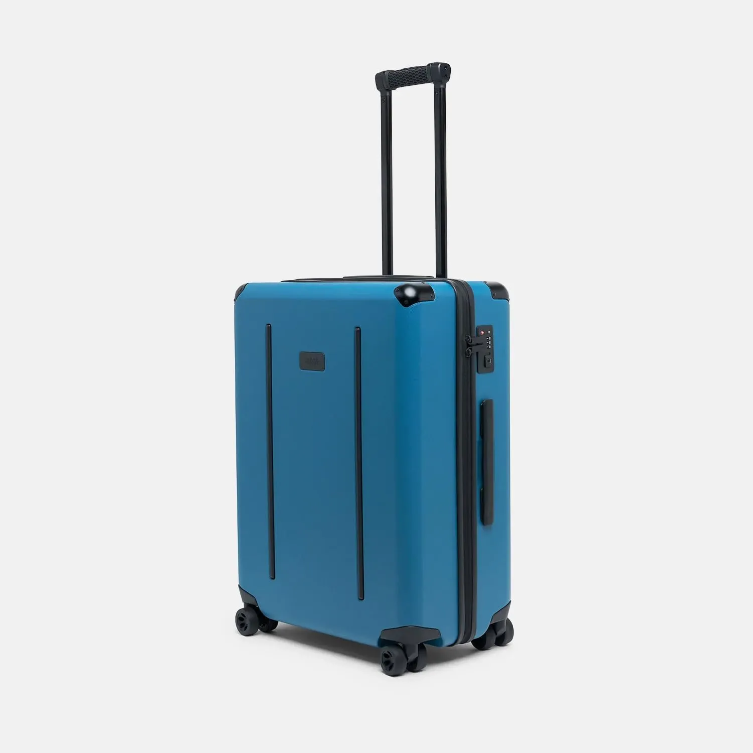 Ridge Check In Luggage - German Makrolon Polycarbonate Shell - TSA-Approved Lock with 360 Spinner Wheels (Alpine Navy)