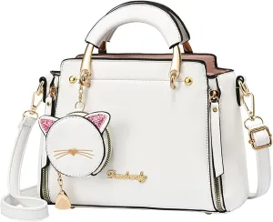 Satchel Bags for Women Cute Hobo Tote Handbags Clutch Purses with Zipper Closure Lightweight Work Bag