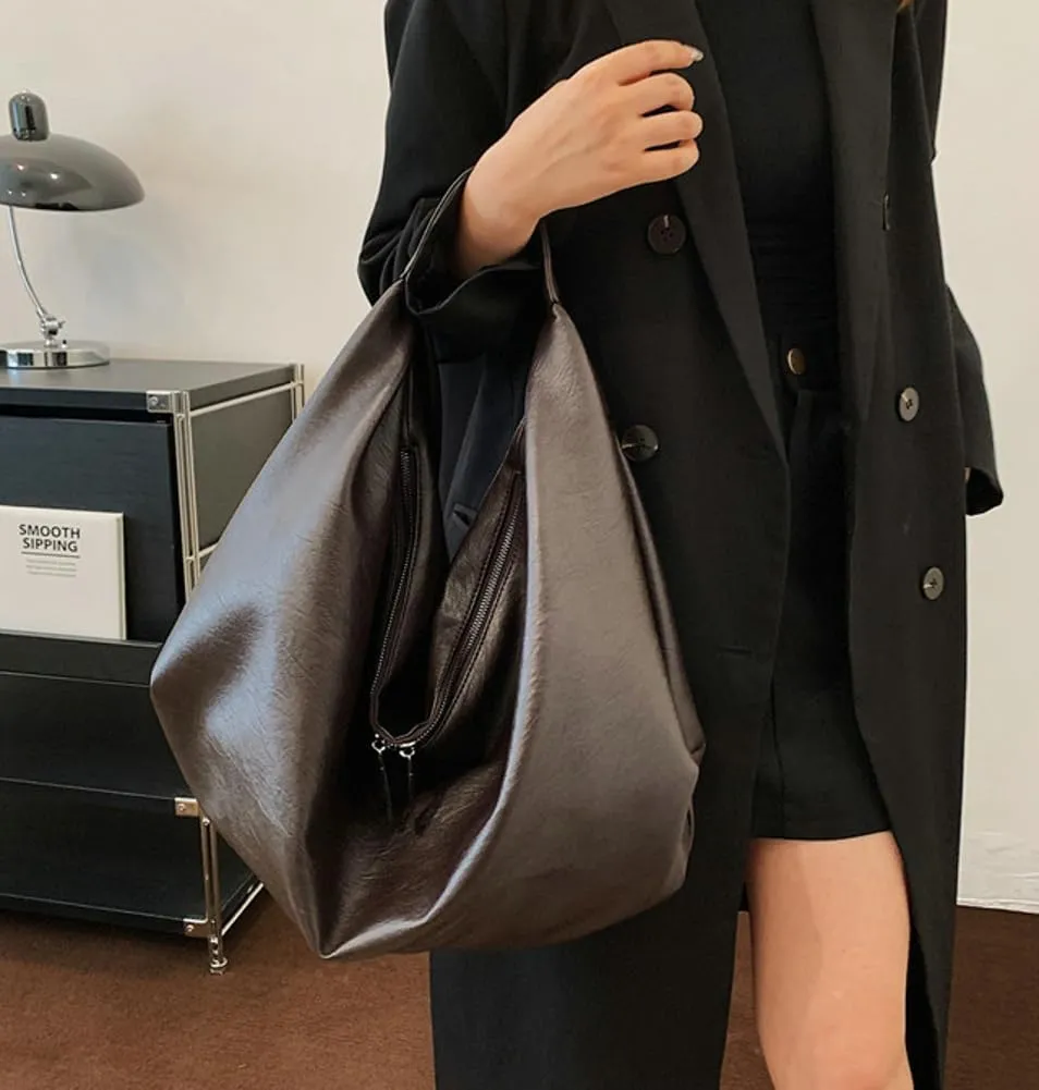 Shoulder Bags for Women Slouchy Leather Purse Stylish Handbags Trendy Hobo Bags Satchel 2024