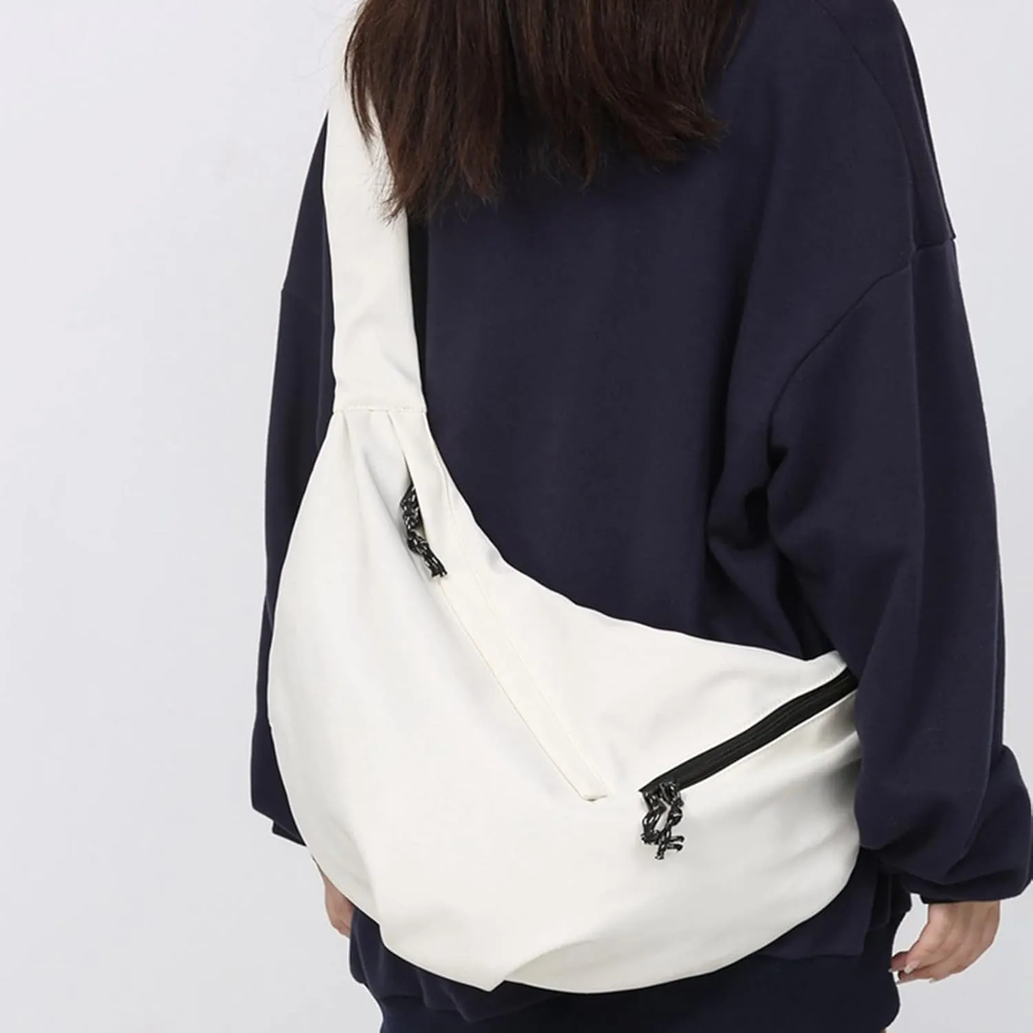 Sling Bag Crossbody Backpack for Men Locomotive Cool Dumpling Shoulder Bag Casual Men And Women Single Shoulder