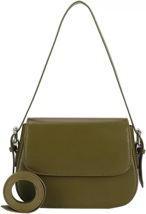 Small Crossbody Bags for Women Trendy Vegan Leather Purses Vintage Shoulder Handbag with Adjustable Strap