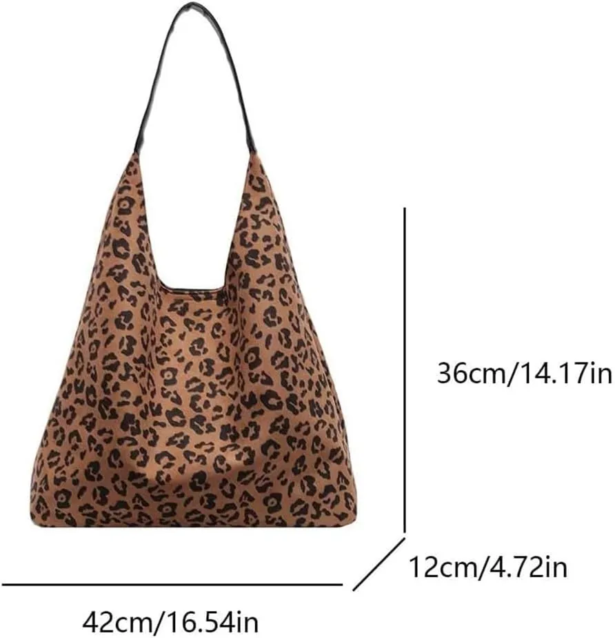 Suede Hobo Bag for Women 2025 - Slouchy Shoulder Tote Handbag with Spacious Compartments