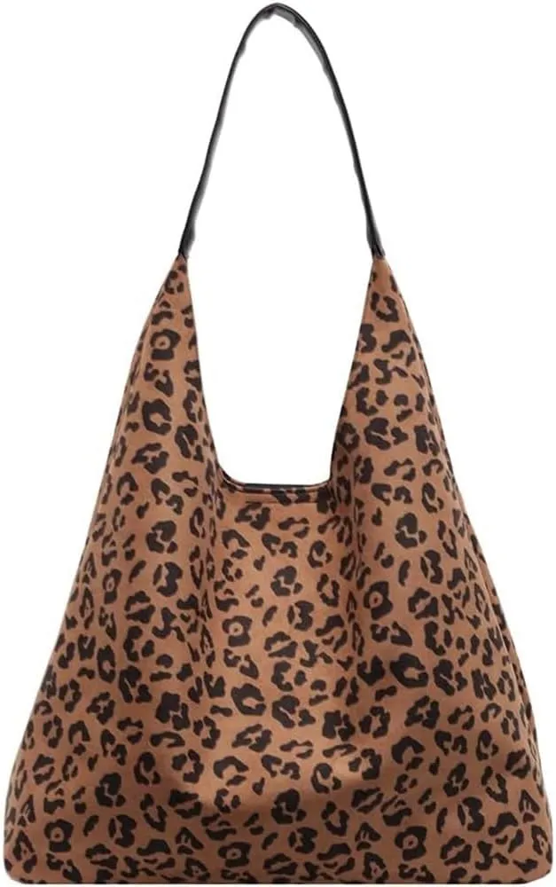 Suede Hobo Bag for Women 2025 - Slouchy Shoulder Tote Handbag with Spacious Compartments