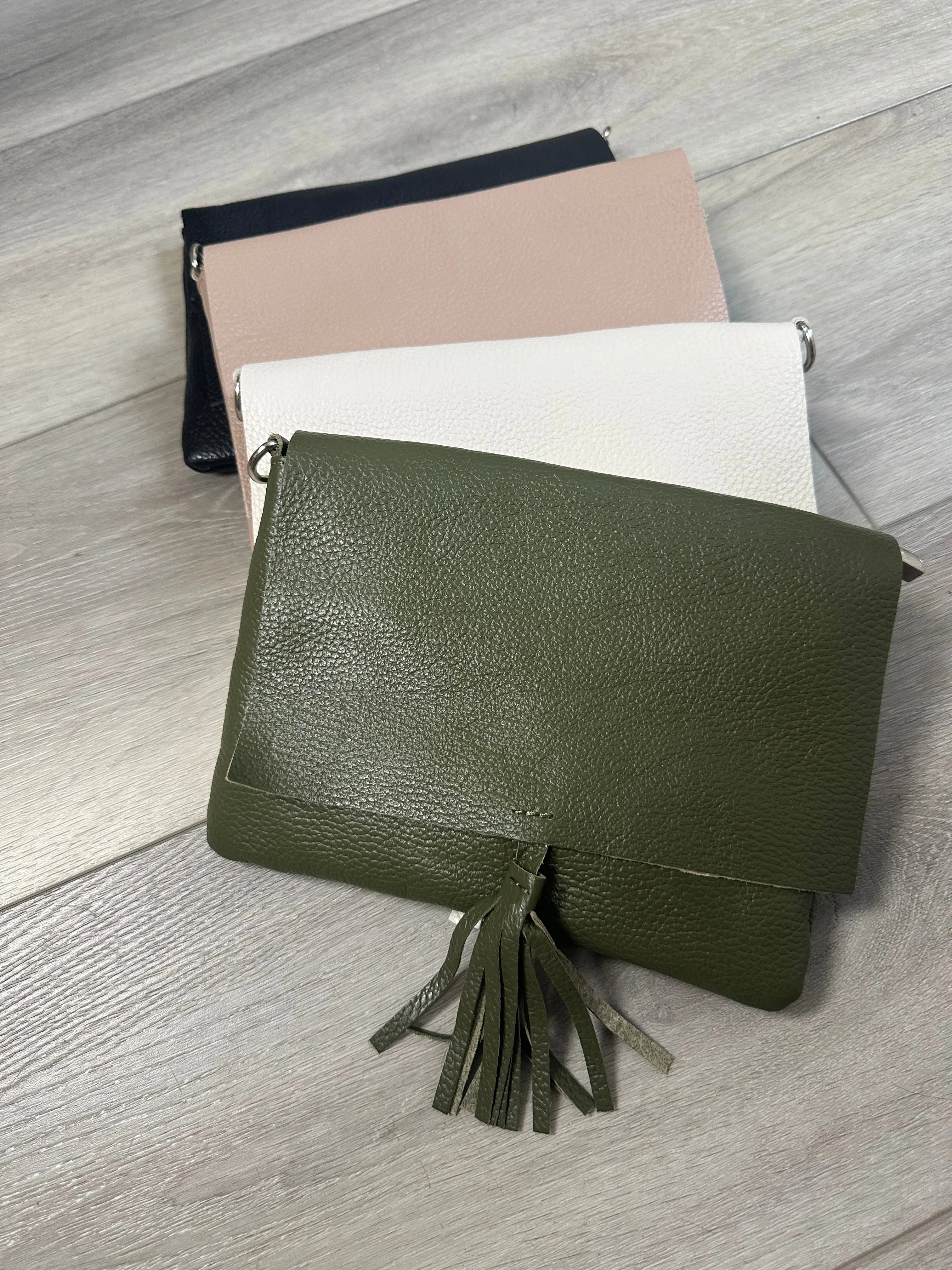 Tassel Me Leather Clutch