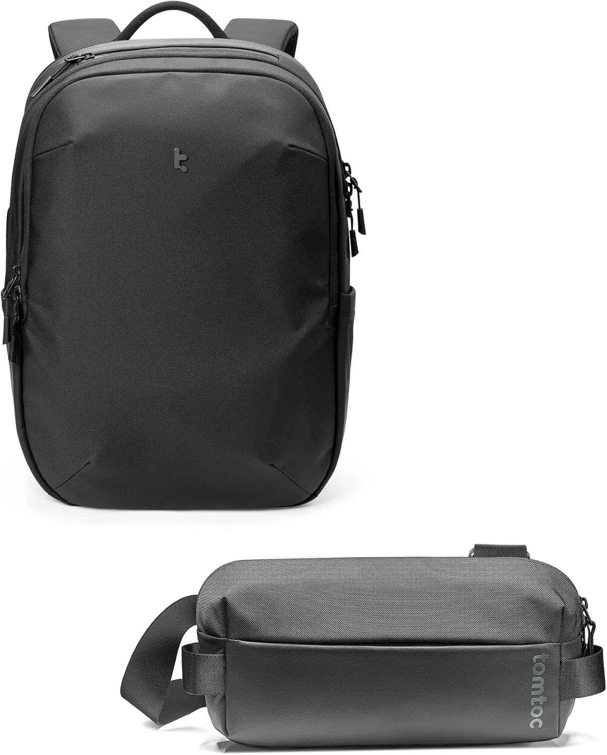 tomtoc 17.3 Inch Laptop Backpack & Compact EDC Sling Bag