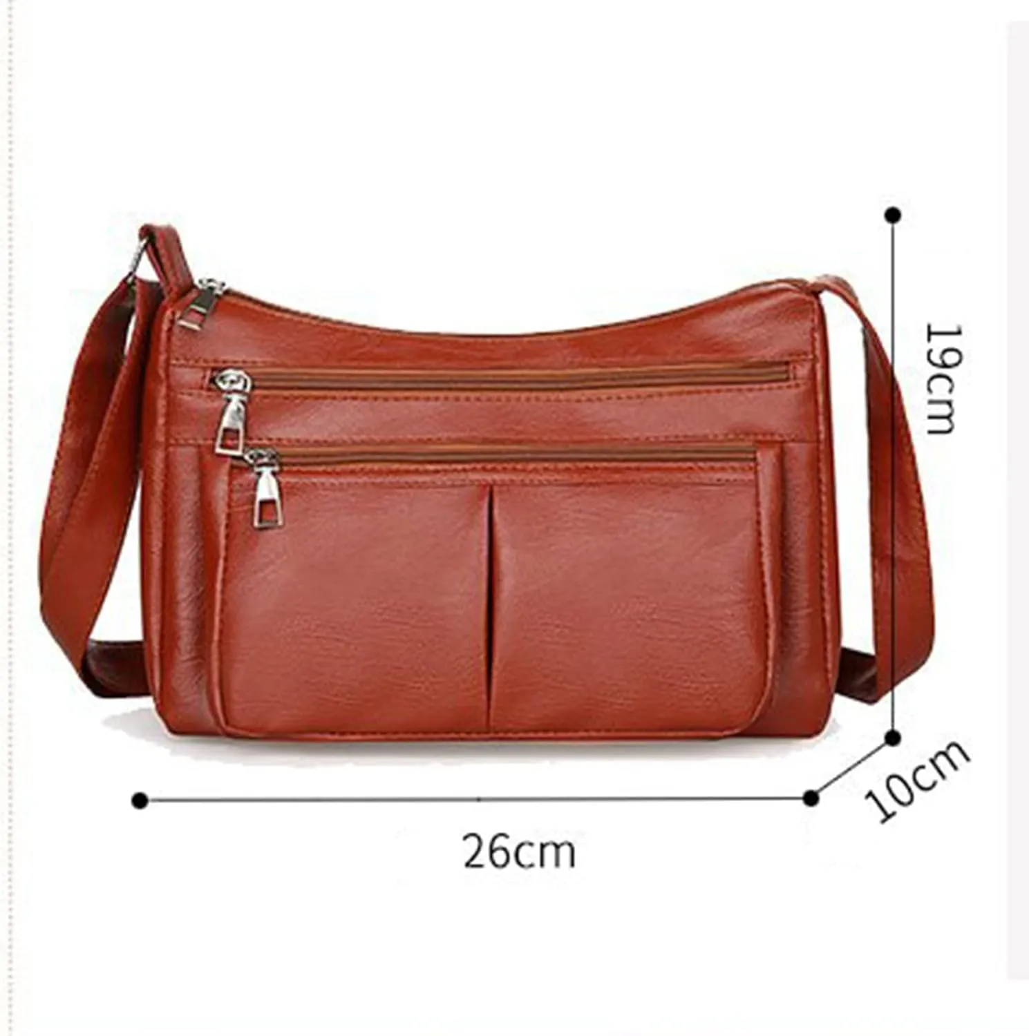 Tote Bag For Women Casual Leather Retro Shoulder Bags Versatile Cross Body Handbags For Shopping Travel Essential E