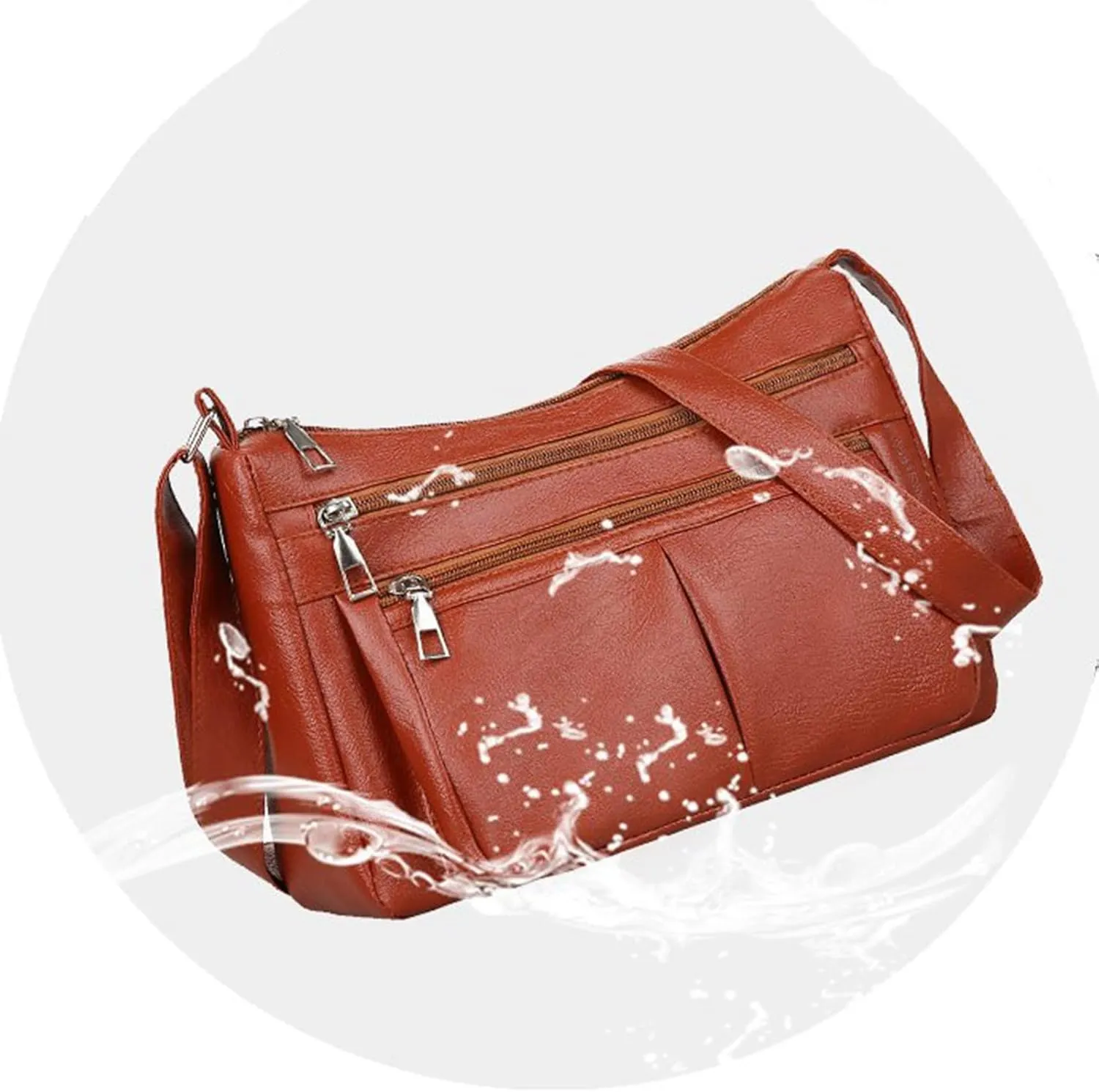 Tote Bag For Women Casual Leather Retro Shoulder Bags Versatile Cross Body Handbags For Shopping Travel Essential E