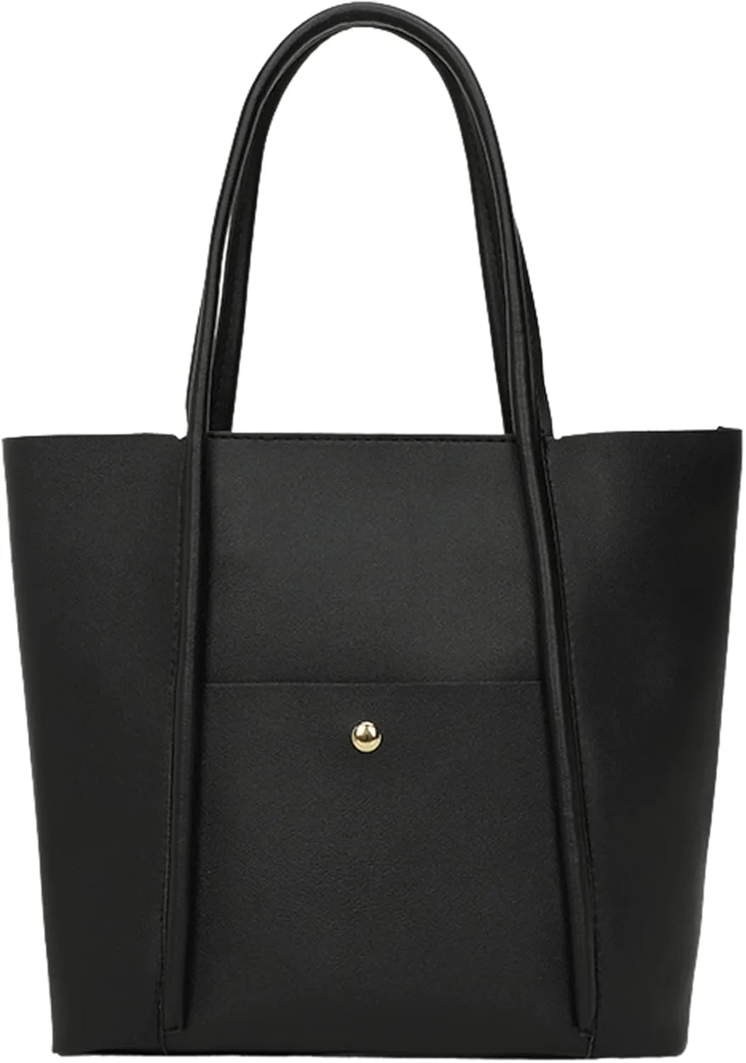 Tote Bag For Women Elegant Leather Solid Color Shoulder Bag Zipper Plus Large Bag Hand Bag For Travel Essential X
