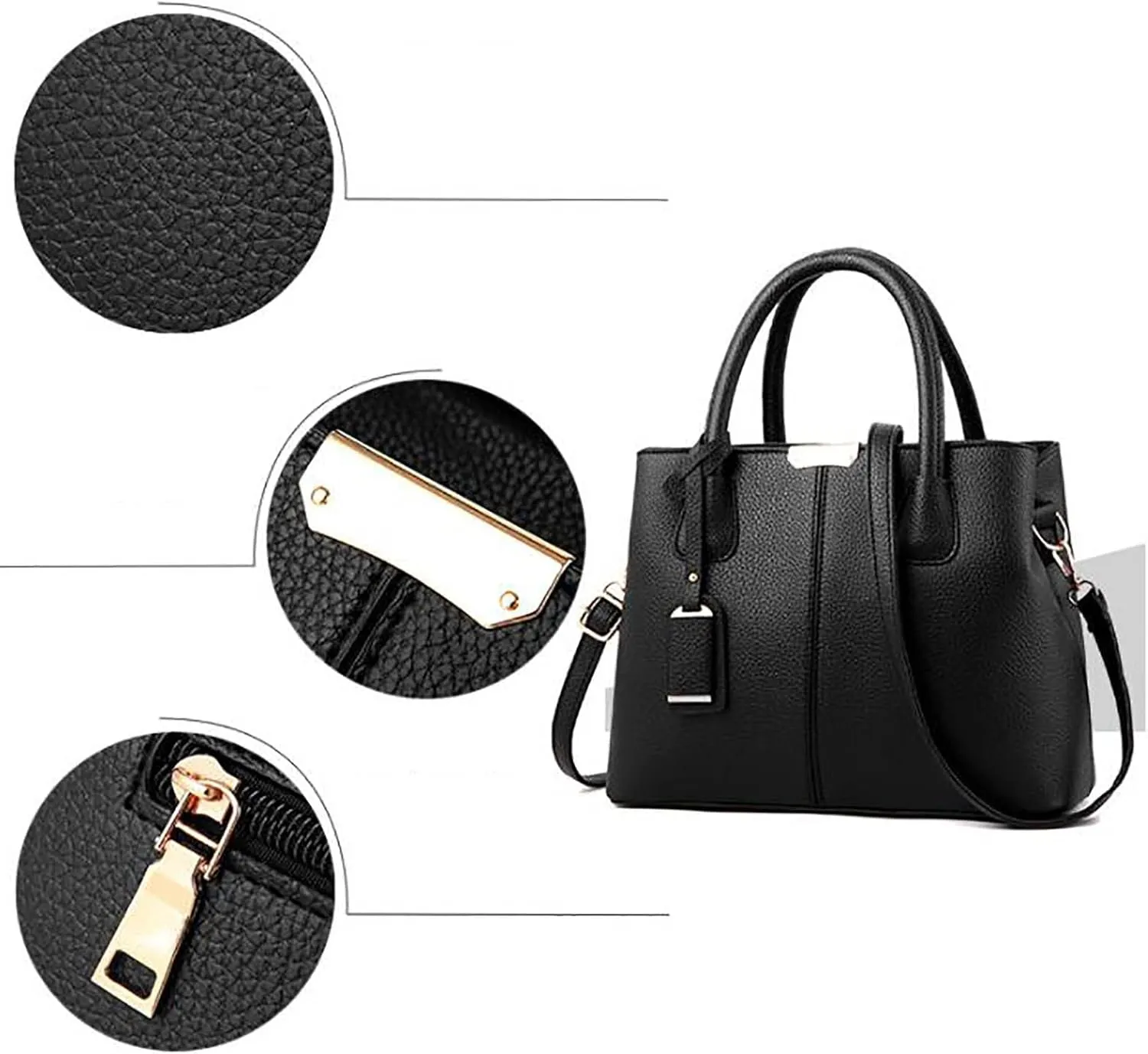 Tote Bag For Women High Capacity Zipper Hobo Messenger Bag New Pattern Simple Handbag Shoulder Bags Cross Body Bags D