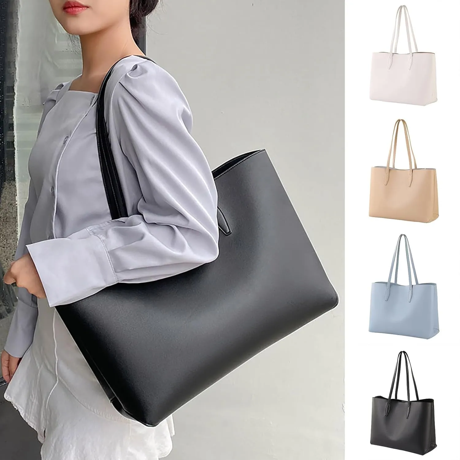 Tote Bag For Women High Capacity Zipper Hobo Messenger Bag New Pattern Simple Handbag Shoulder Bags Cross Body Bags D