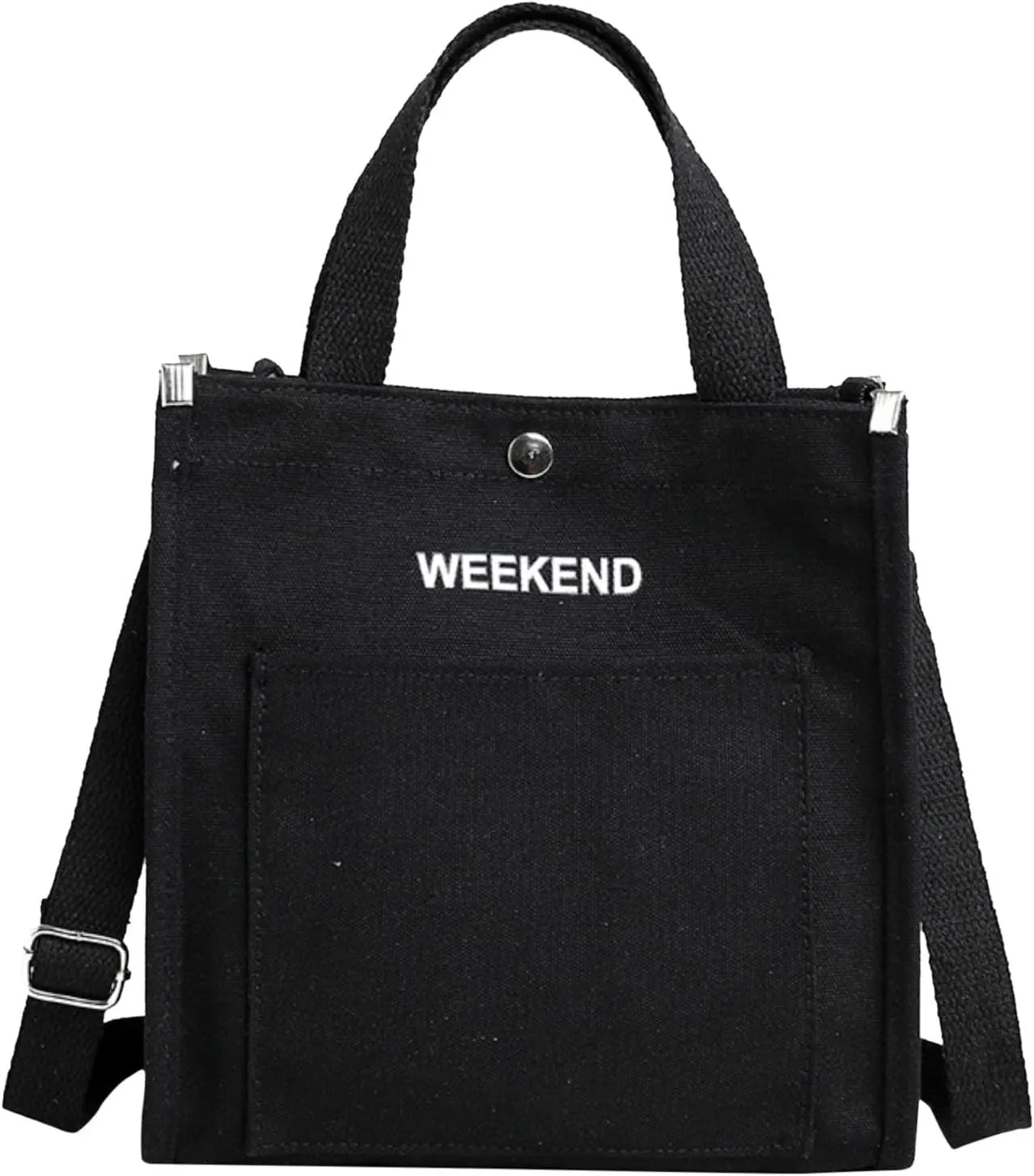 Tote Bag For Women Large Capacity Canvas Handbag Letter Printed Shoulder Messenger Bag Crossbody Bags For Shopping