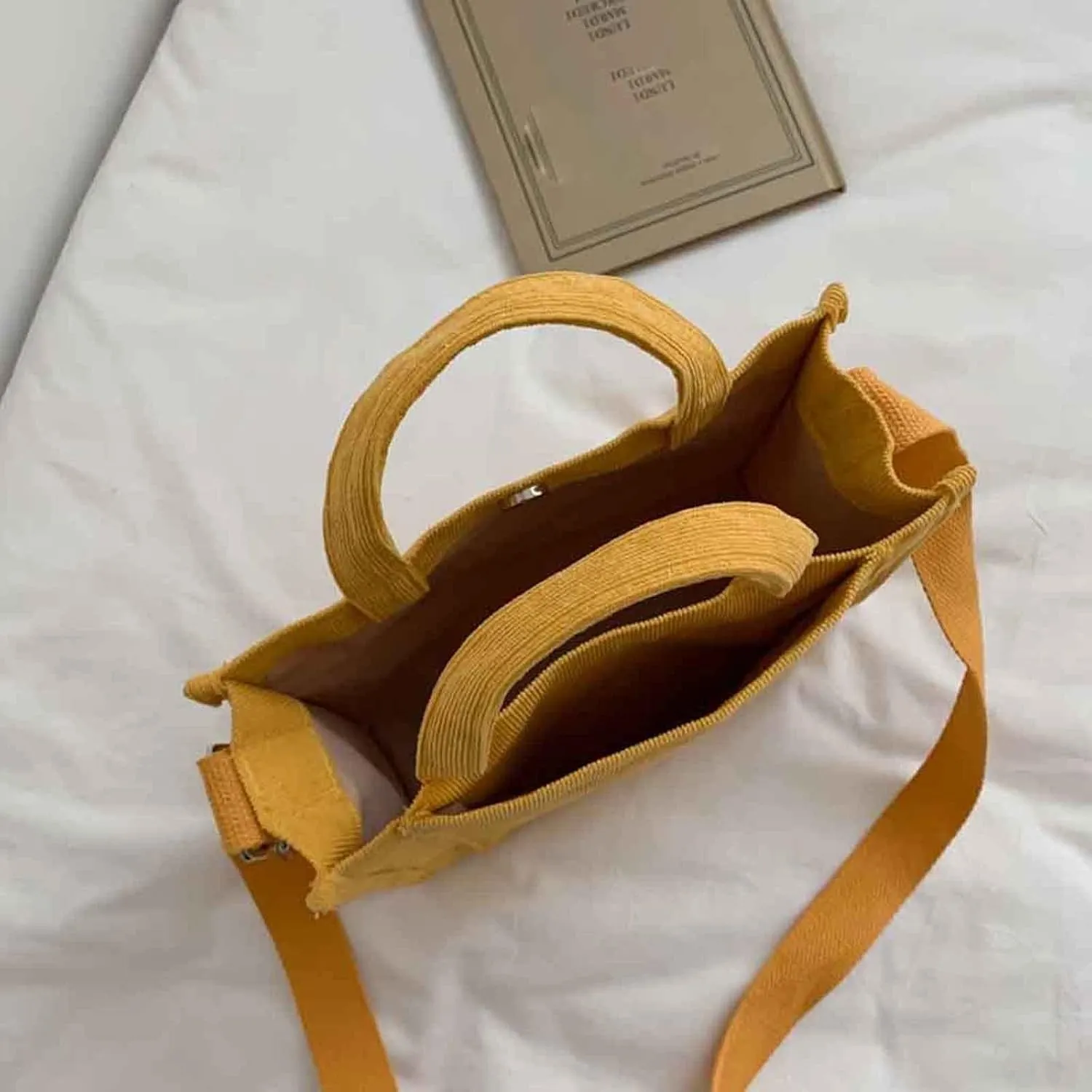Tote Bag For Women Large Capacity Canvas Handbag Letter Printed Shoulder Messenger Bag Crossbody Bags For Shopping