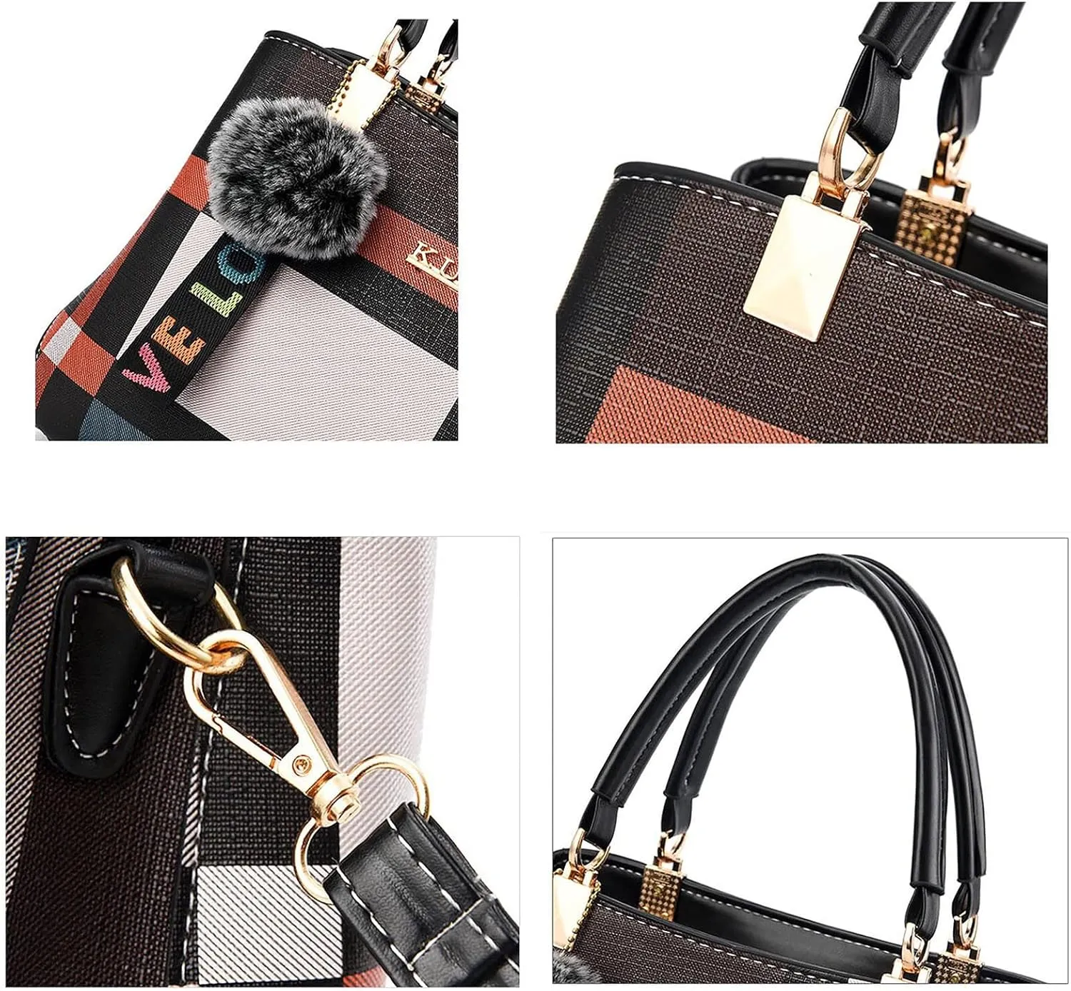 Tote Bag For Women Retro Hobo Handbags Woman Large Designer Ladies Bag Pocket Purse Leather For Daily Shopping Travel