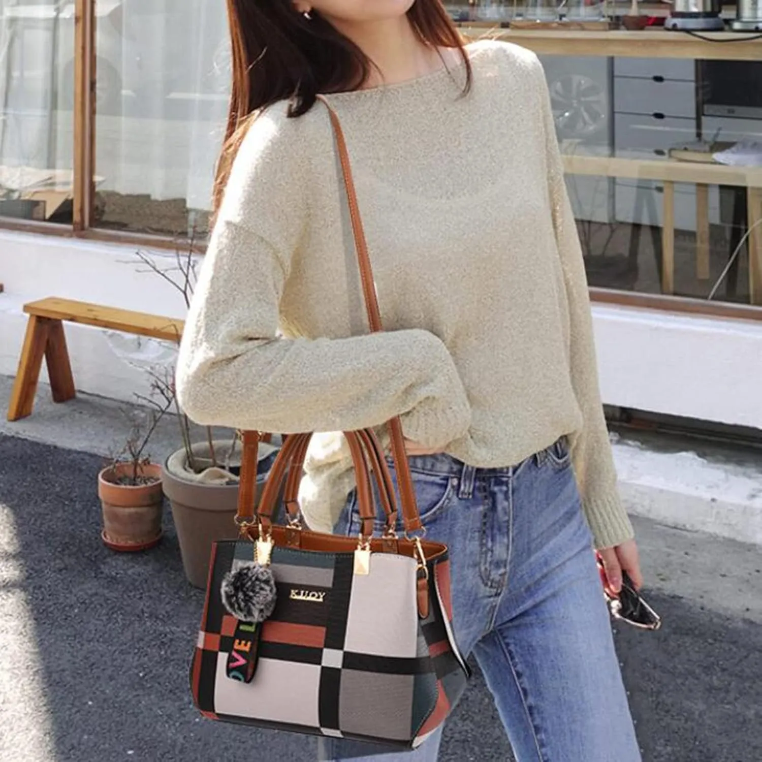 Tote Bag For Women Retro Hobo Handbags Woman Large Designer Ladies Bag Pocket Purse Leather For Daily Shopping Travel