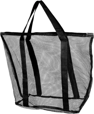 Transparent Mesh Beach Bag Large Capacity Tote for Women Multi Functional Shopping Travel Pouch for Vacation Essentials Durable Heavy Duty Design for Versatile Use